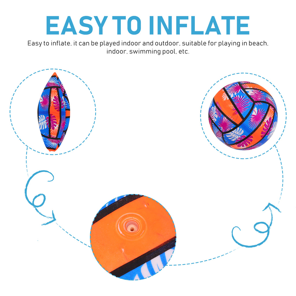 Rainbow Inflatable Volleyball Kids Vinyl Sports Toy Ball C6755
