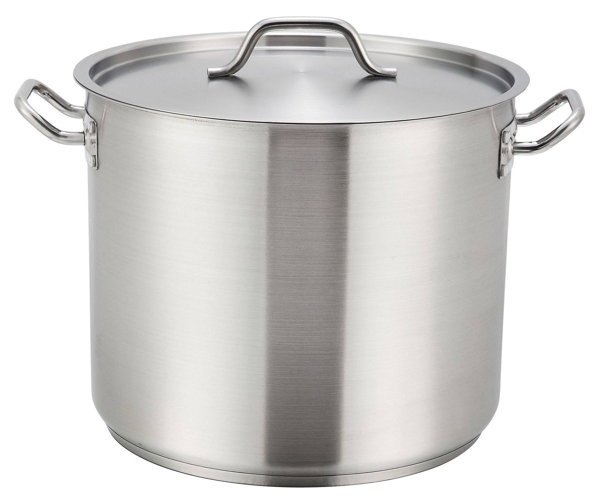 Stainless Steel Stock Pot 60 qt with Cover H409455