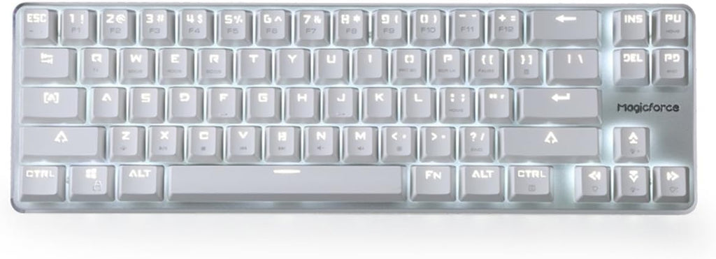 68 Keys White Backlit Mechanical Keyboard C936349