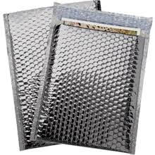 Silver Glamour Bubble Mailers, 100/Case B9425