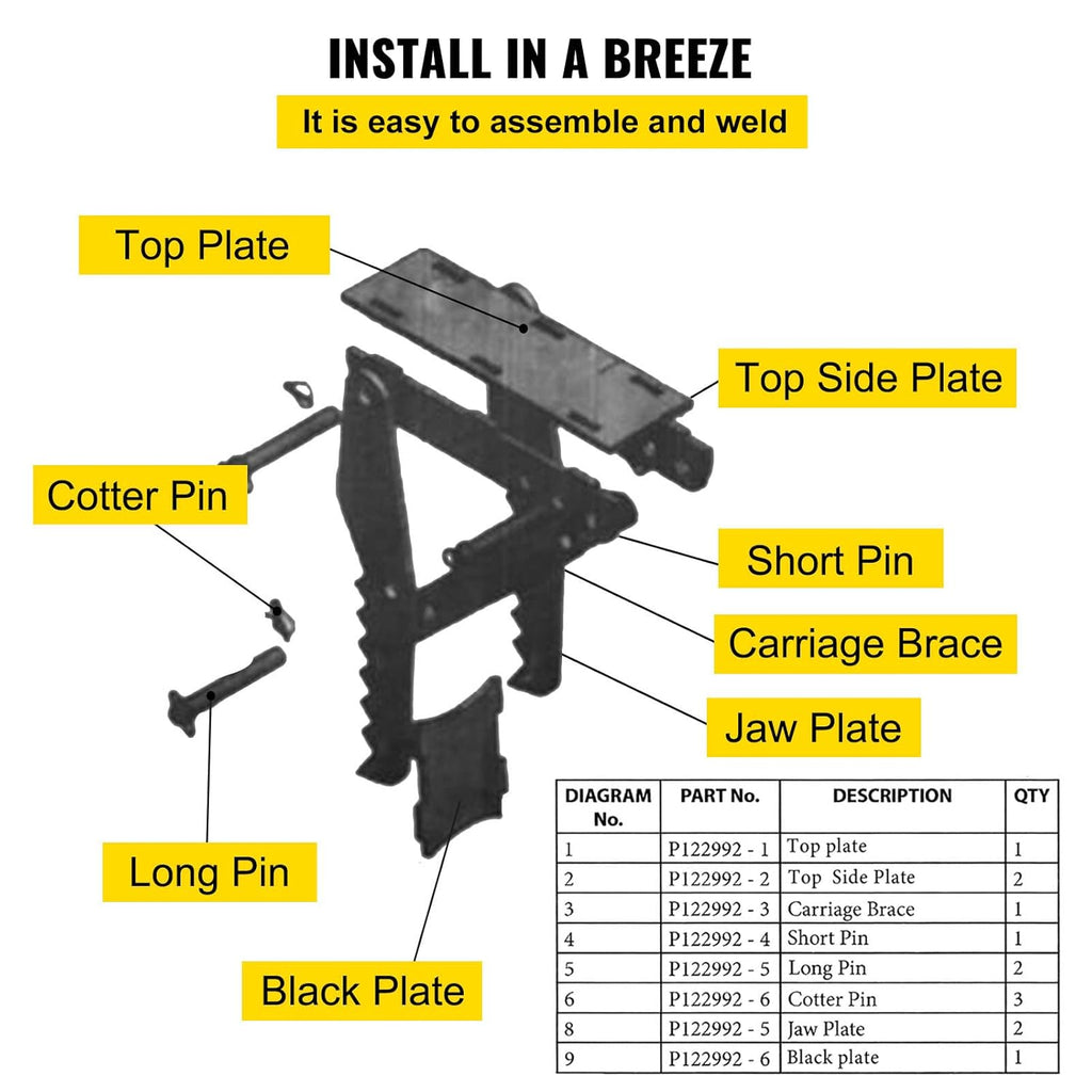 24 inch Excavator Hydraulic Thumb Backhoe Thumb Attachments Weld 1/2 Inch Teeth Thick Steel Plate Assembly CNC Plasma Cut Bolt-On Design Q10898