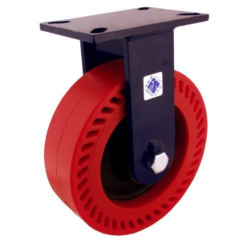 Rigid Plate Caster, Phenolic, 8 in, 2500 lb P5569
