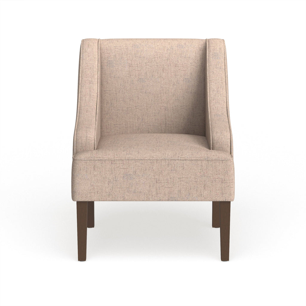 Tan Swoop Arm Accent Chair S94723
