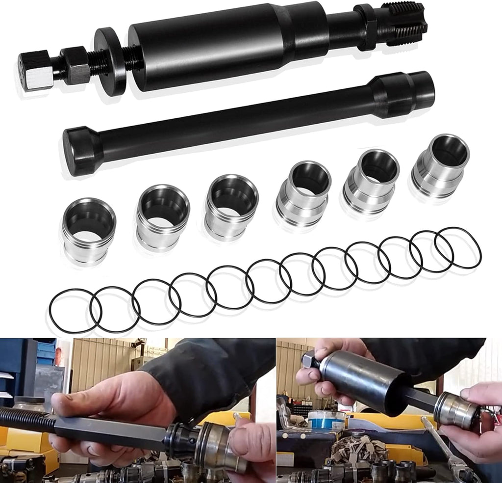 Injector Sleeve Cup Removal Installation Tool with Parts Kit for CAT 3126 C7 C9 HUEI Injectors J598