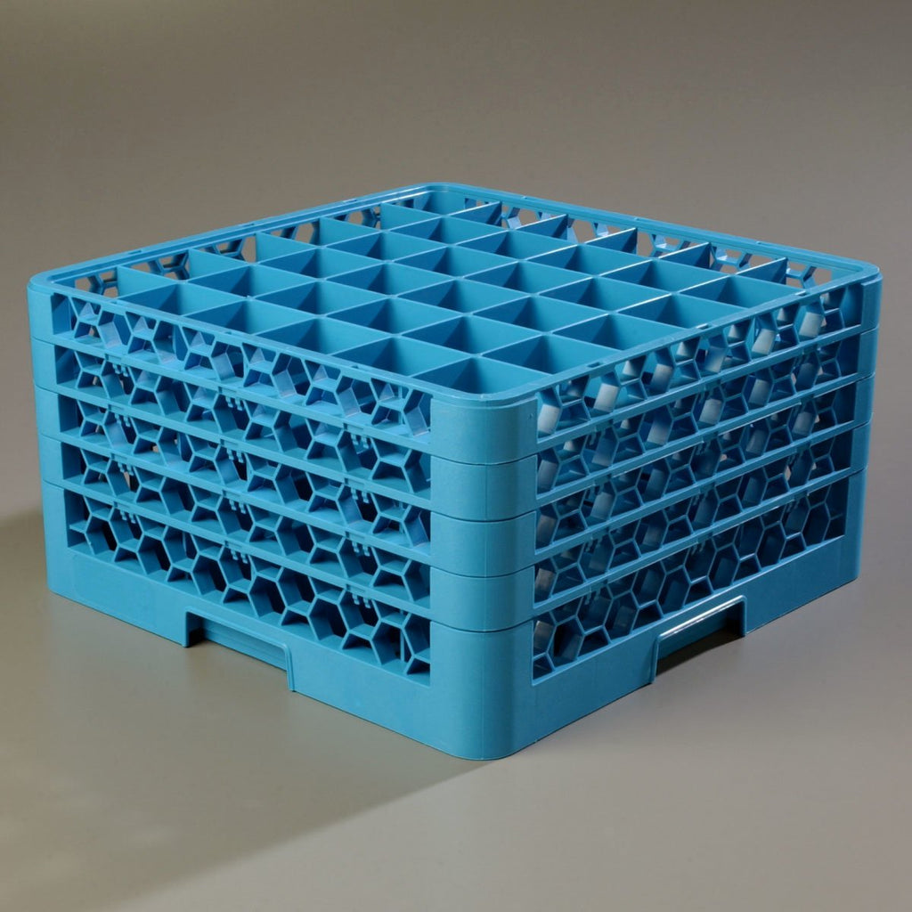 Blue 9-Compartment Glass Rack with 3 Extenders, Pack of 2 K1722