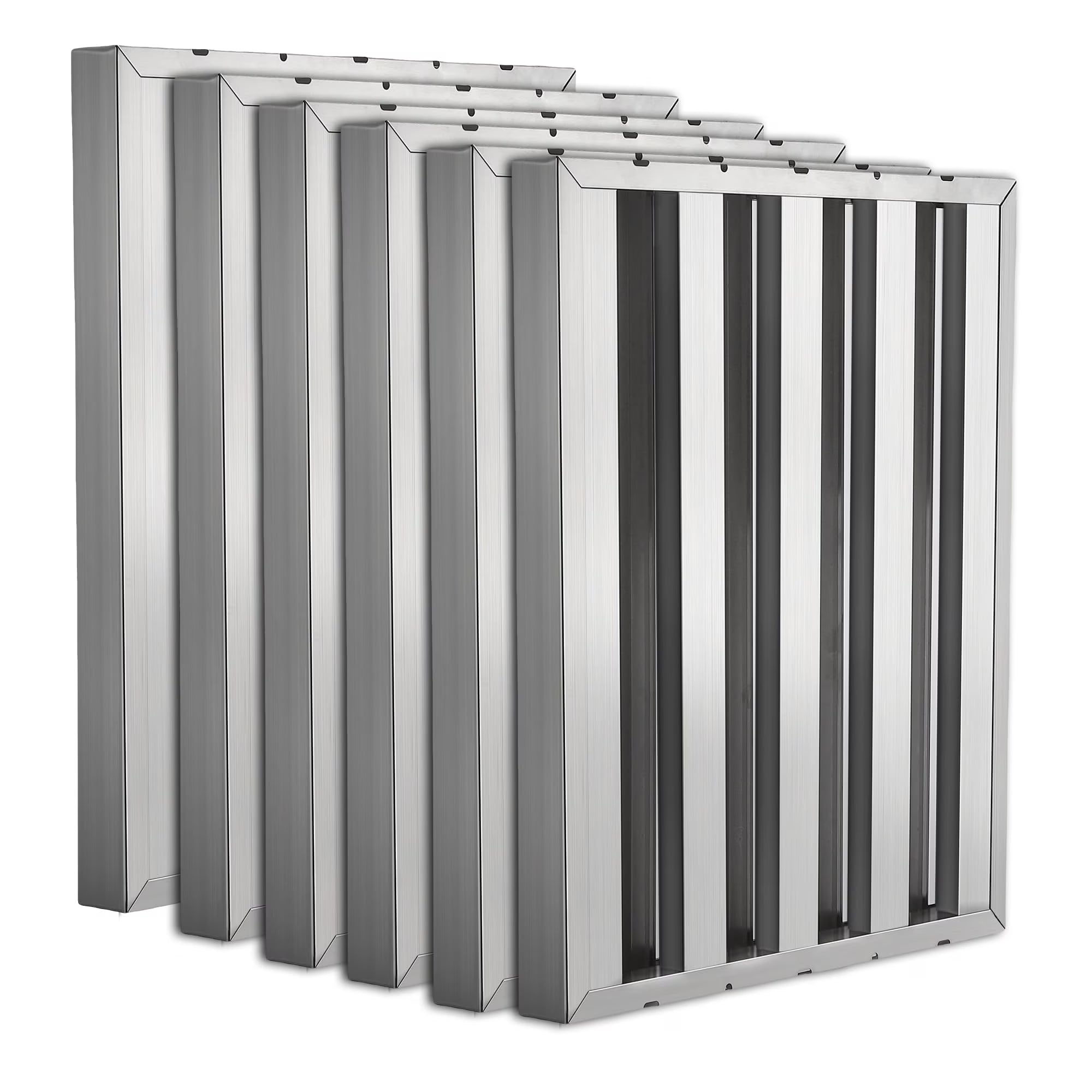 Commercial Hood Filters 19.5W x 24.5H Inch, 430 Stainless Steel, Pack of 6 A46215