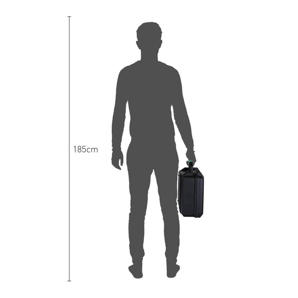 Hard Case with Foam (Black with Red Handle) J717