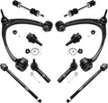 Front Upper Control Arms with Ball Joints Tie Rods Sway Bars 10pc Set V244