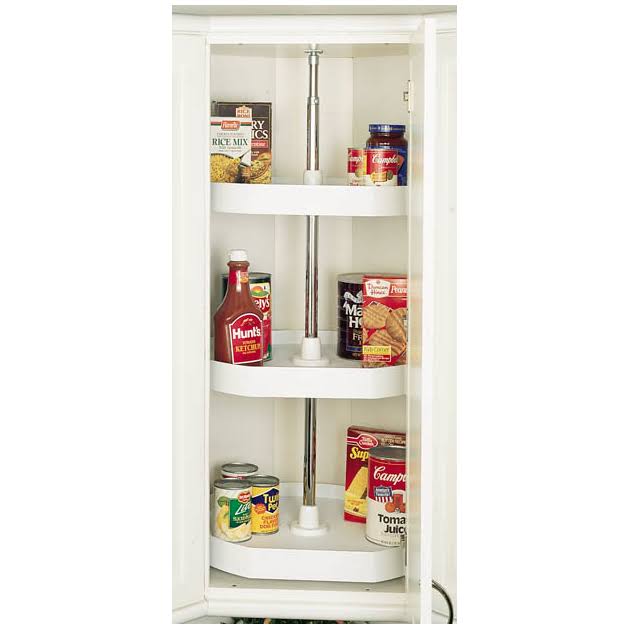Almond Polymer 3-Shelf Lazy Susan C61351