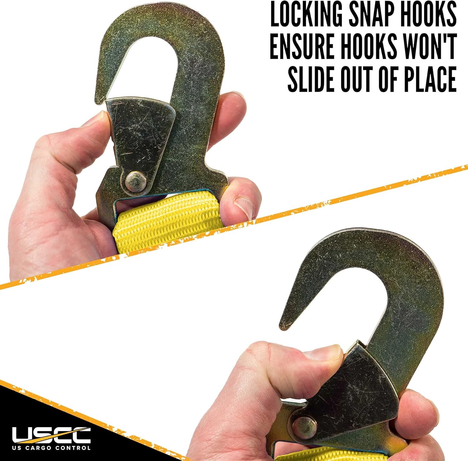 2 Inch x 12 Foot Ratchet Straps with Snap Hook, 4 Pack R896413