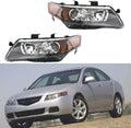 Black Projector Headlight Assembly Replacement Driver & Passenger Side Z830