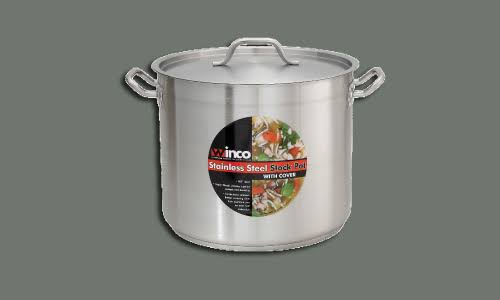 Stainless Steel Stock Pot 60 qt with Cover H409455