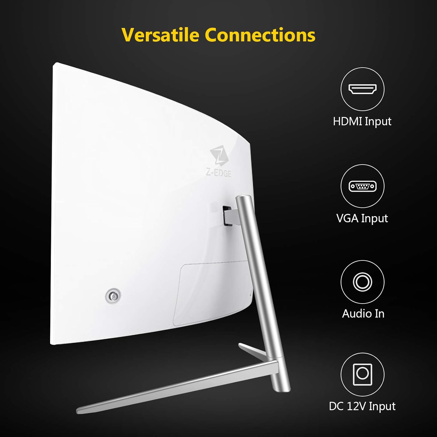 27-inch Curved Gaming Monitor, Full HD 1080P LED, 75Hz Refresh Rate, Built-in Speakers, VGA+HDMI A593026