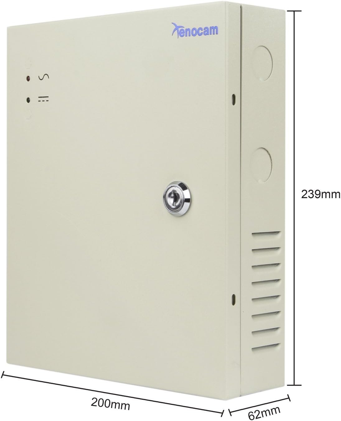 8 Channel Port 12V DC 5 Amp Distributed Power Supply Box for CCTV DVR Security System, Pack of 2 T286