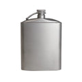 Titanium Flask Hip Flagon with Screw Clip Ultralight Hydration Flat Bottle with Ti Funnel K7368