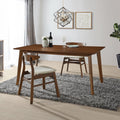 Walnut Mid Century Modern Dining Table 47 Inch D66284
