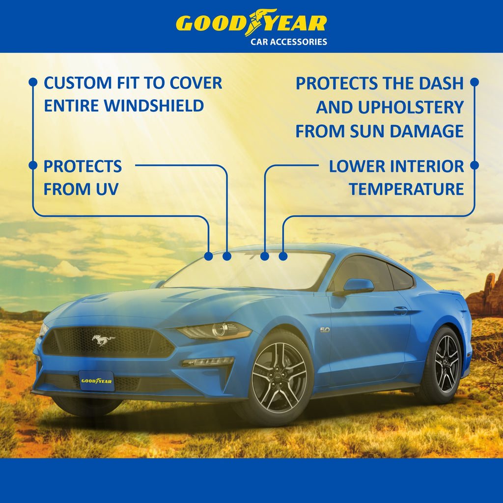 Foldable Windshield Sun Shade for Ford Mustang D567