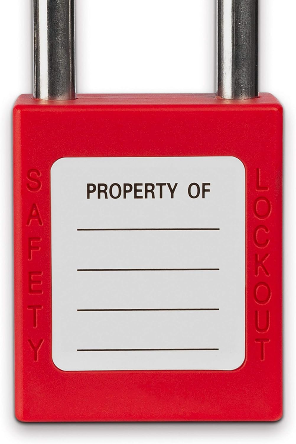 Red Keyed Alike Padlocks, 10 Pack, Stainless Steel Shackle F706295