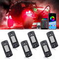 RGB LED Underglow Lighting Kit, 6 Pods, IP68 Waterproof, Pack of 2 S4015