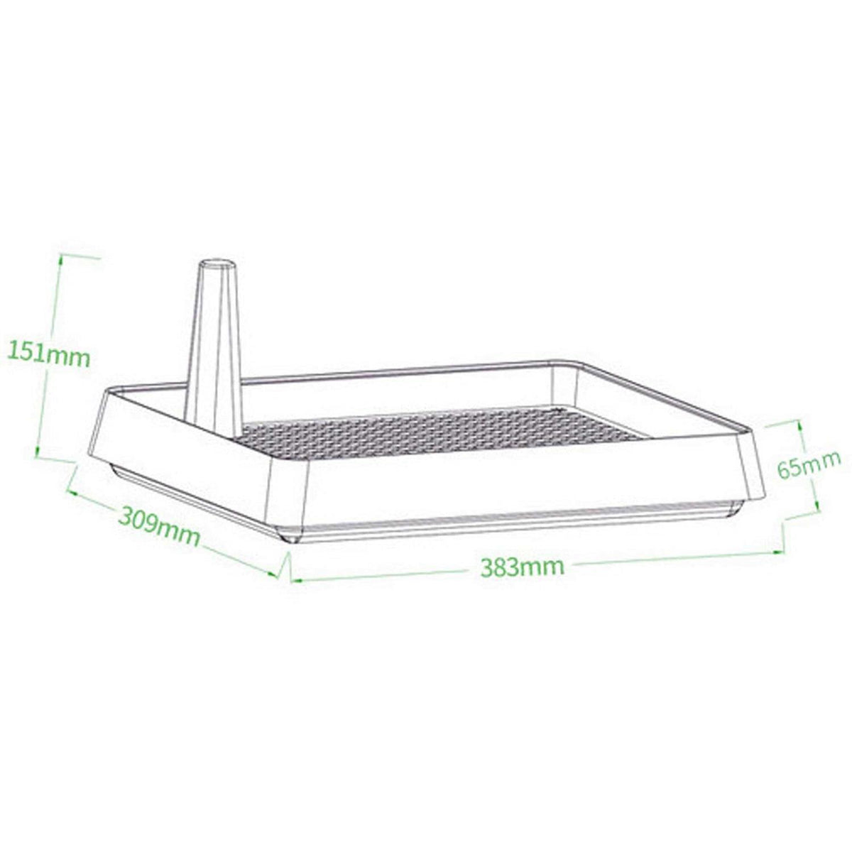 Super Large Rabbit Litter Box with Grate for Cage R536