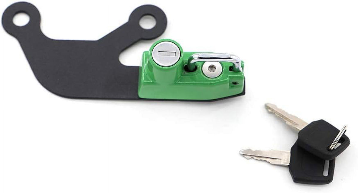 Motorcycle Helmet Lock Anti-theft Security Lock for Kawasaki Z 650 Ninja 650 2017-2020 Green M57556