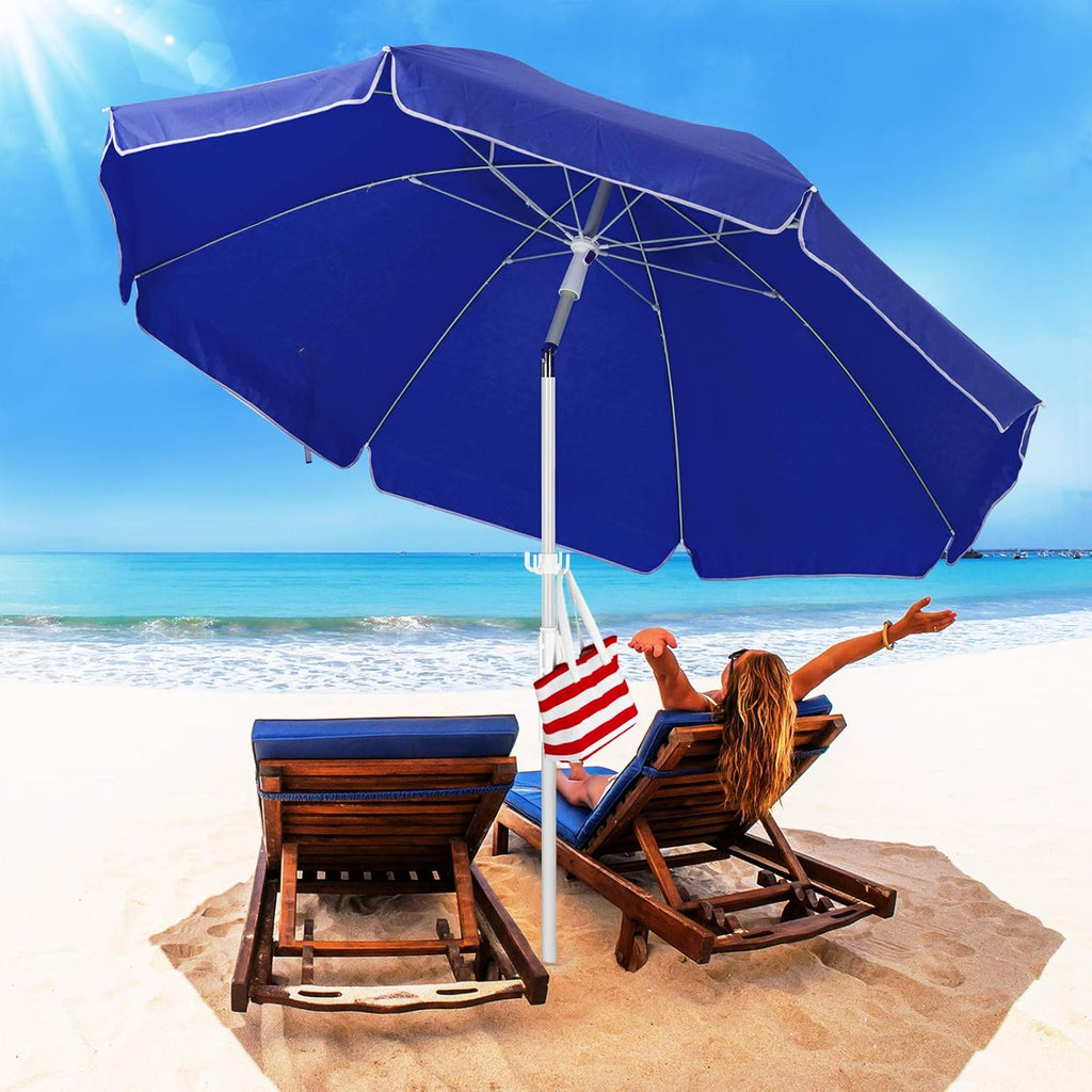 6.5FT Beach Umbrella with Carry Bag E310912