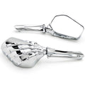 Chrome Motorcycle Skeleton Bone Mirrors G36451