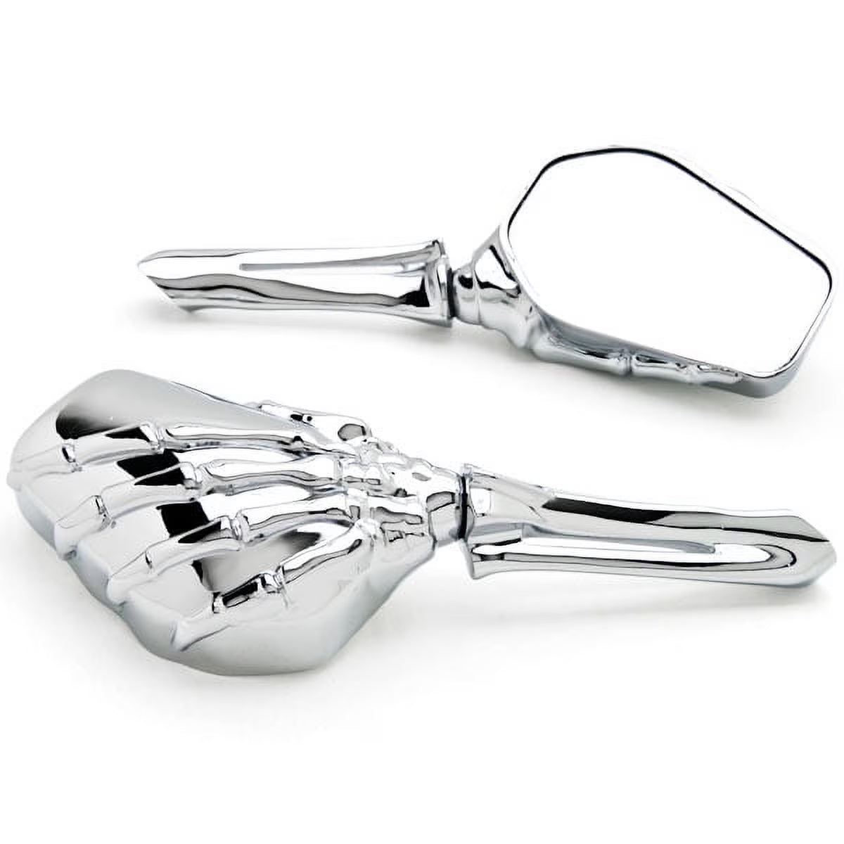 Chrome Motorcycle Skeleton Bone Mirrors G36451