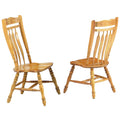 Light Oak Dining Chair Set of 2 E695469