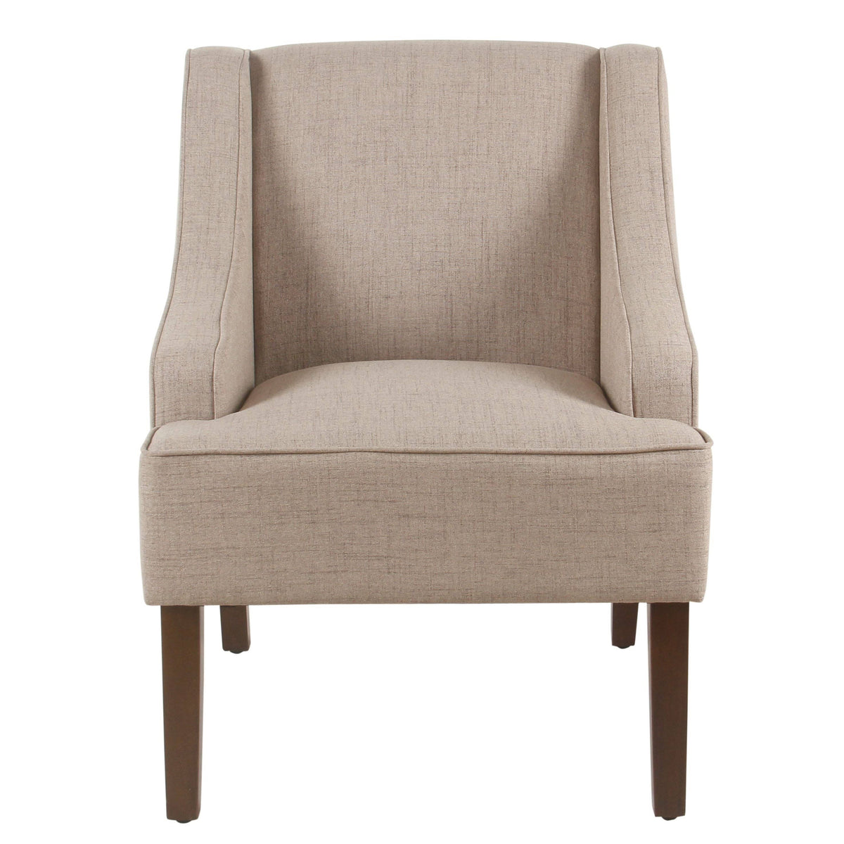 Tan Swoop Arm Accent Chair S94723