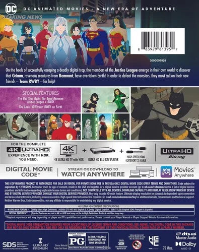 4K Ultra HD + Digital Copy Q89626