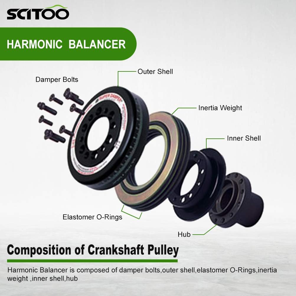Harmonic Balancer Crankshaft Pulley Pack of 2 V3382