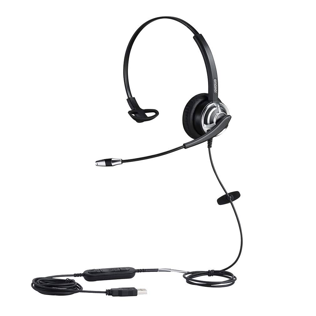 USB Headset with Microphone Noise Cancelling and Volume Controls C730739