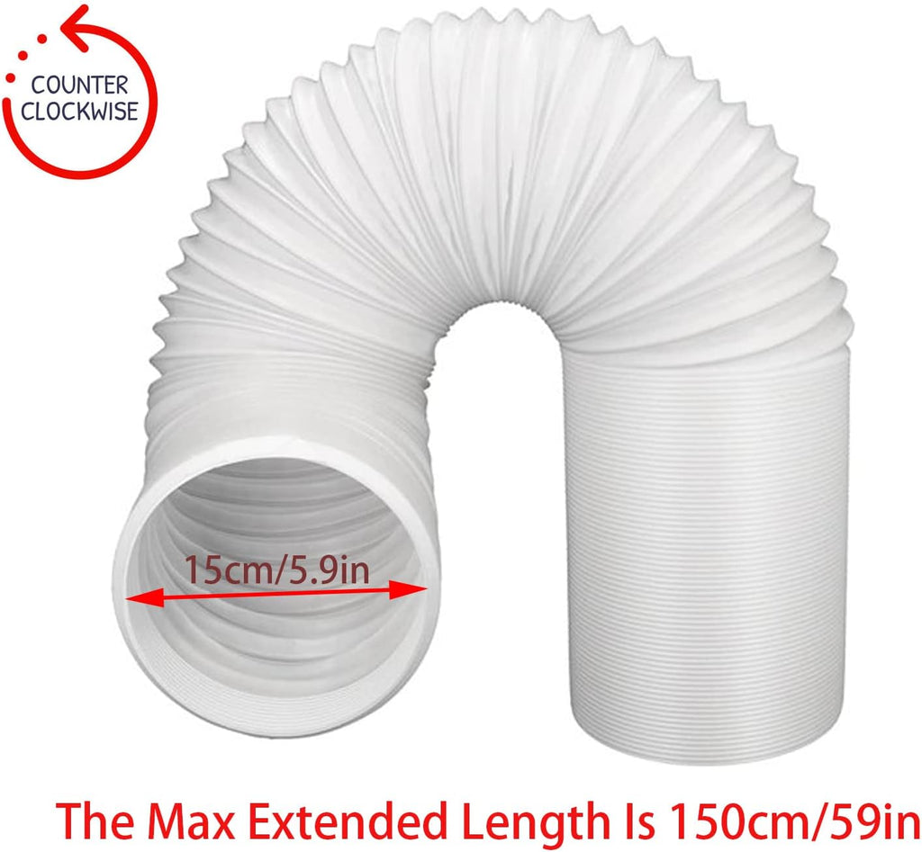 Portable Air Conditioner Window Kit with 5.9” Exhaust Hose, Pack of 2 J839