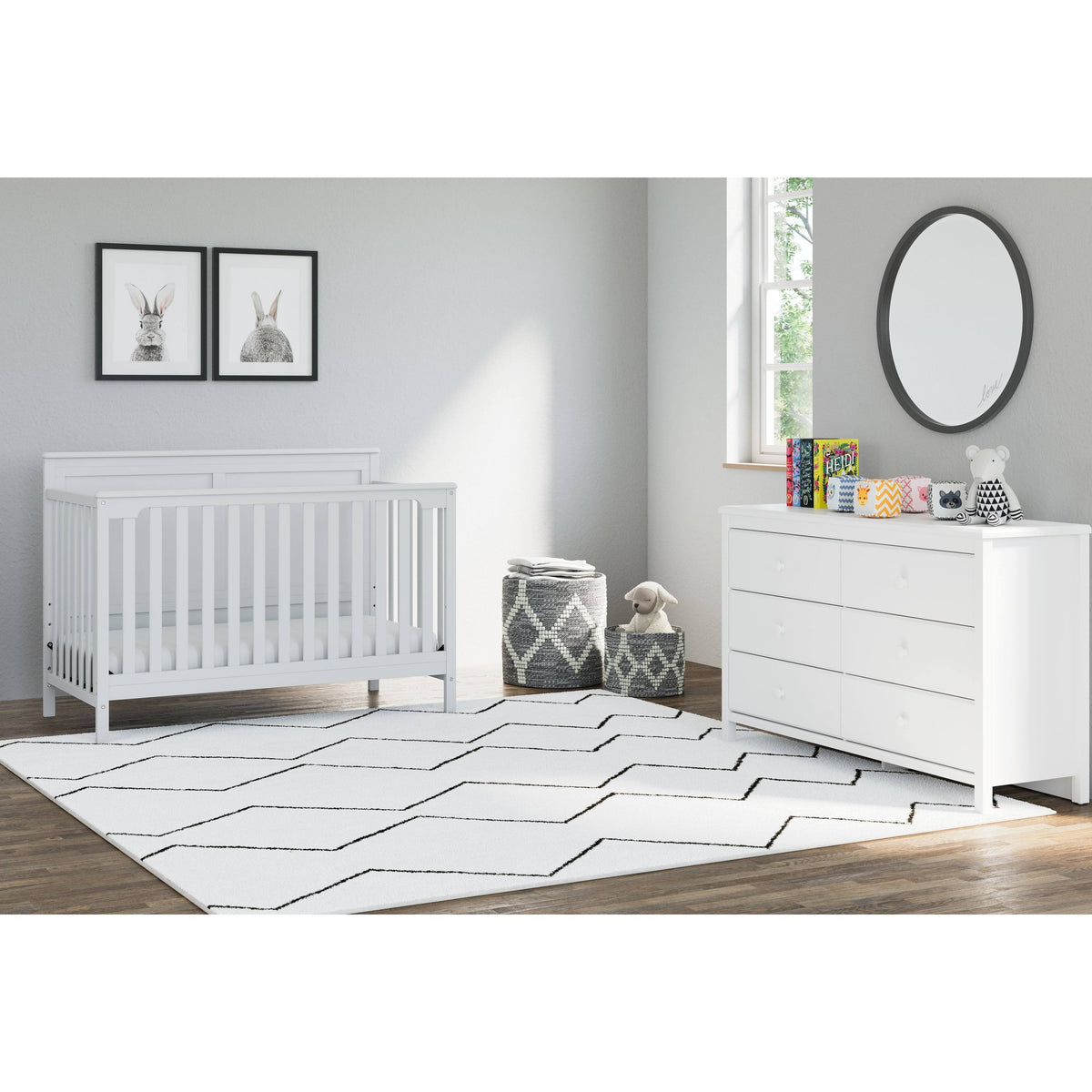 White 4-in-1 Convertible Crib I47272