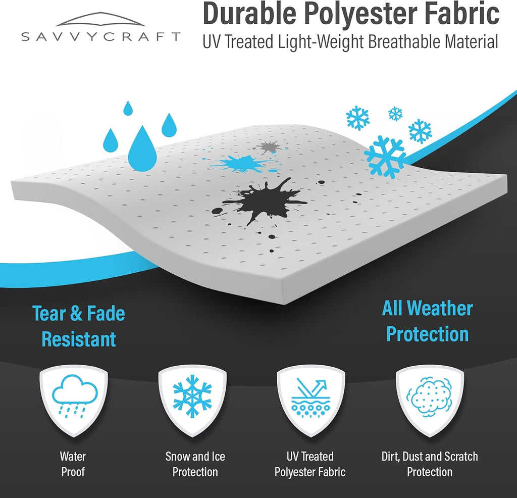 Camper Cover Fits 20' 21' 22' 23'L Zipper Access T421