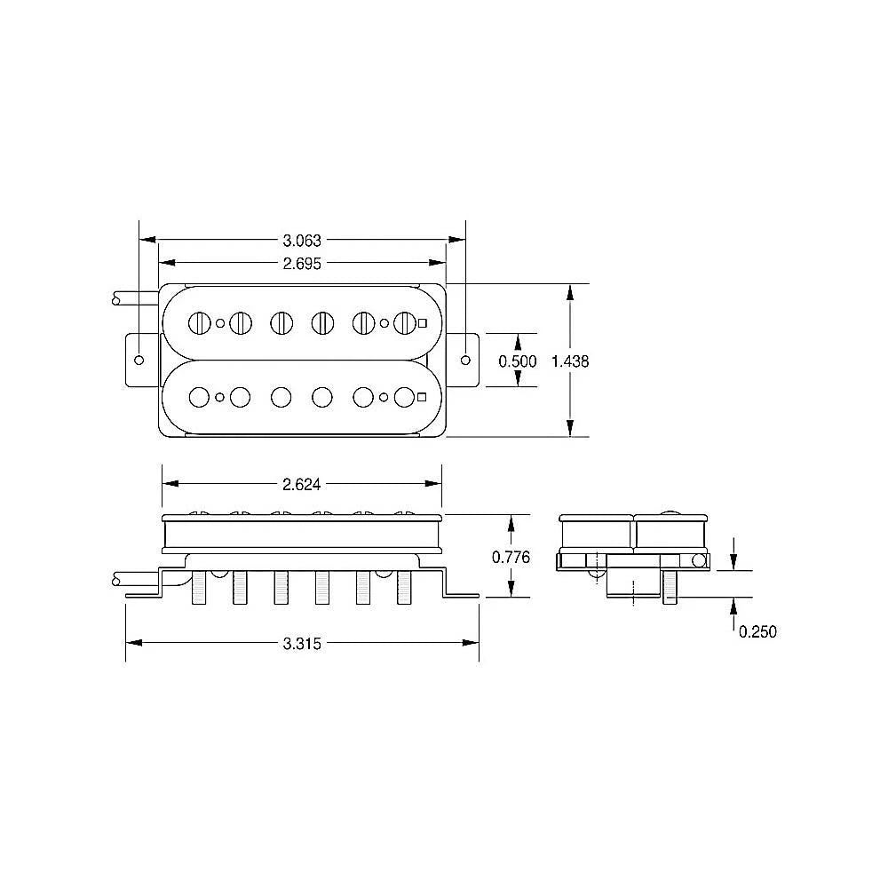White Humbucker F65420