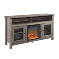 Gray 58 inch 2 Door Laminate Media Cabinet K4206