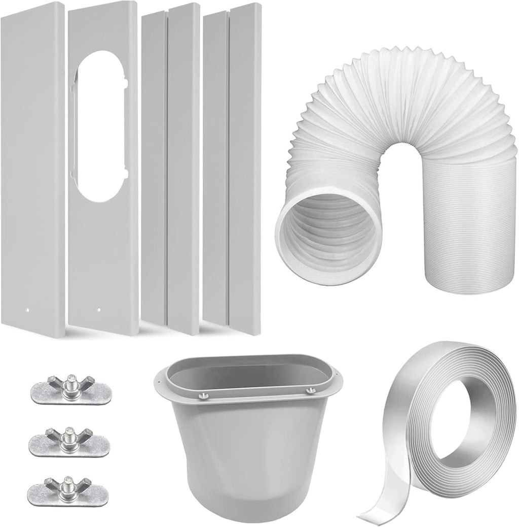 Portable Air Conditioner Window Kit with 5.9” Exhaust Hose, Pack of 2 J839