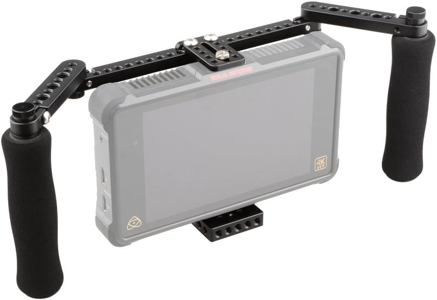 Monitor Cage with Adjustable Handles for 5 inch and 7 inch LCD Monitors Pack of 2 T6971