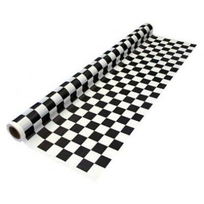Shiny Black and White Checkered Car Wrap Decorative Vinyl Film 152cm x 50cm Y808