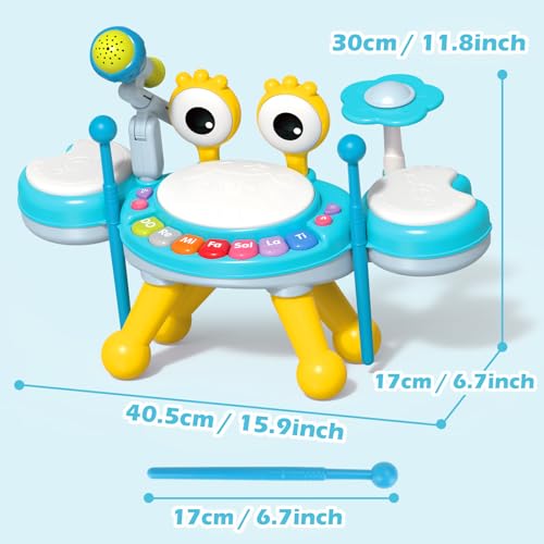 Drum Music Playset with Microphone W156