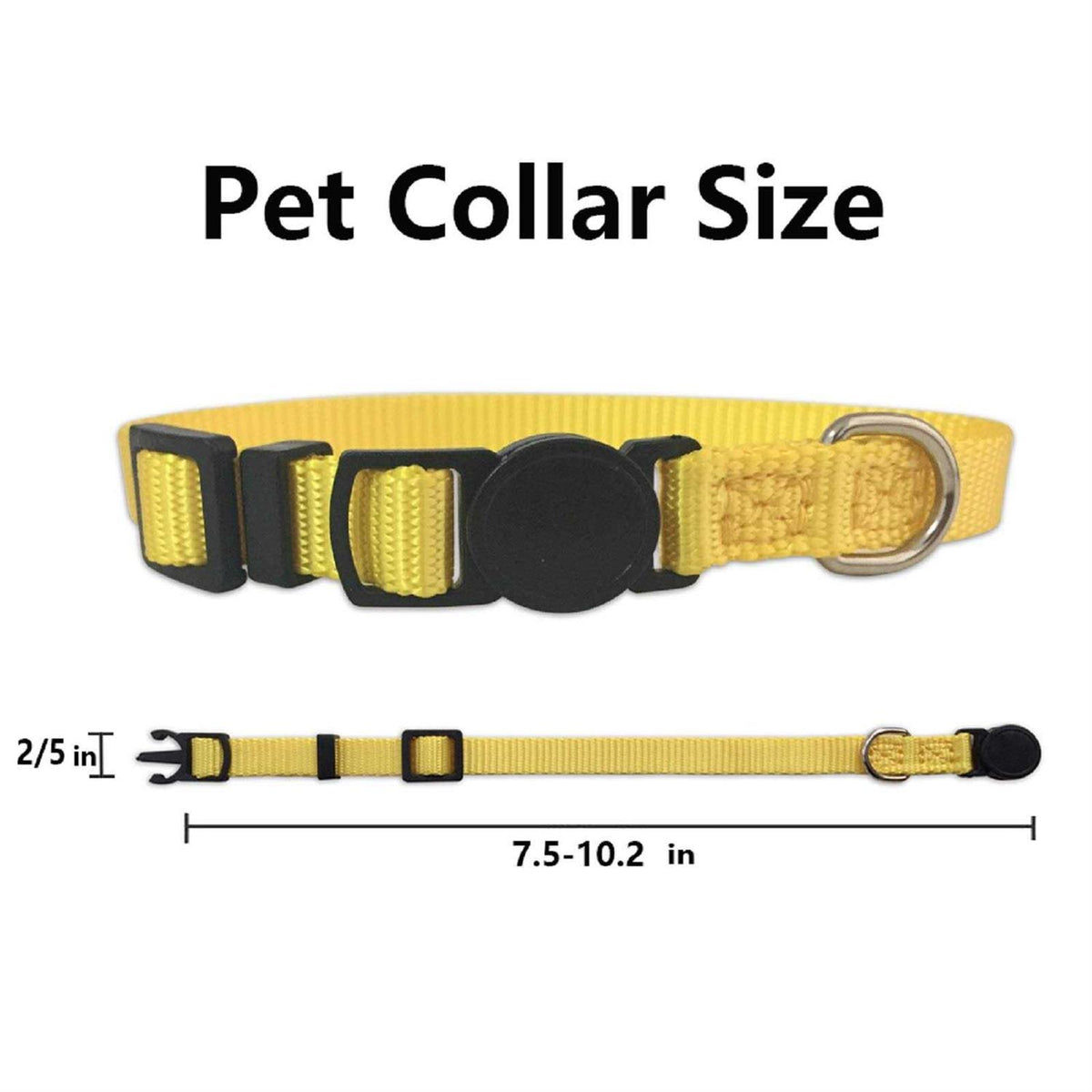 14PCS Soft Nylon Adjustable Breakaway Puppy ID Collars with Record Keeping Charts I5553