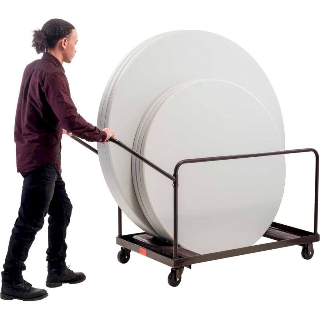 Table Cart for Round Folding Tables Holds 10 E468