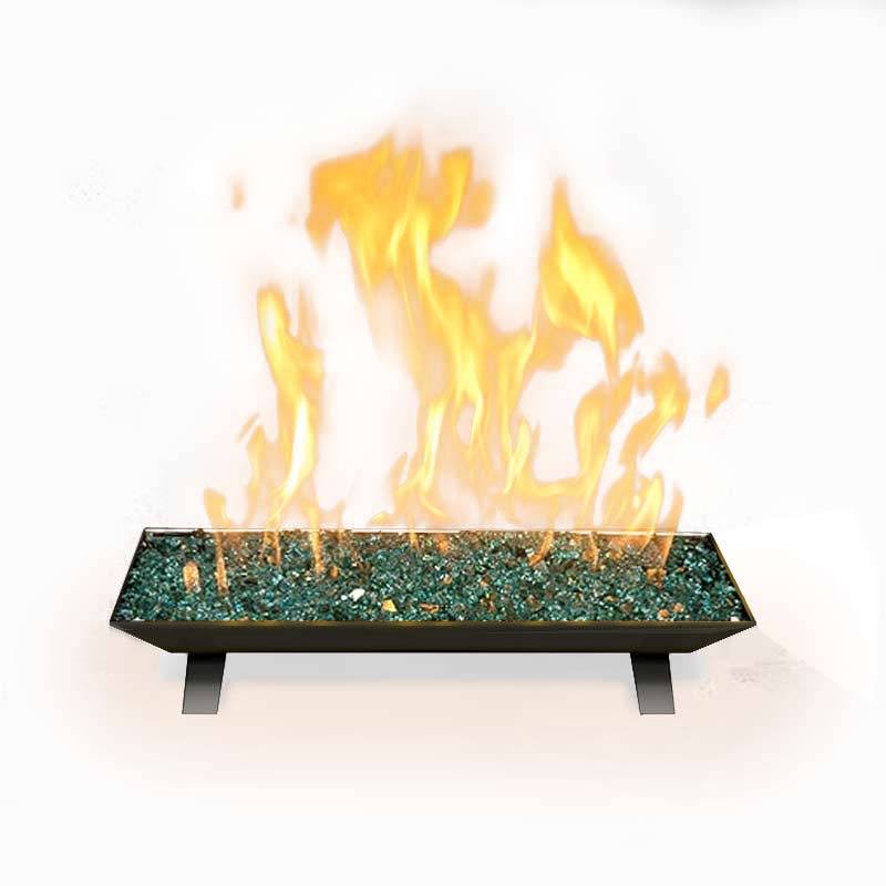 24x22 Pan Vented Burner with Strap Legs, Natural GAS H389