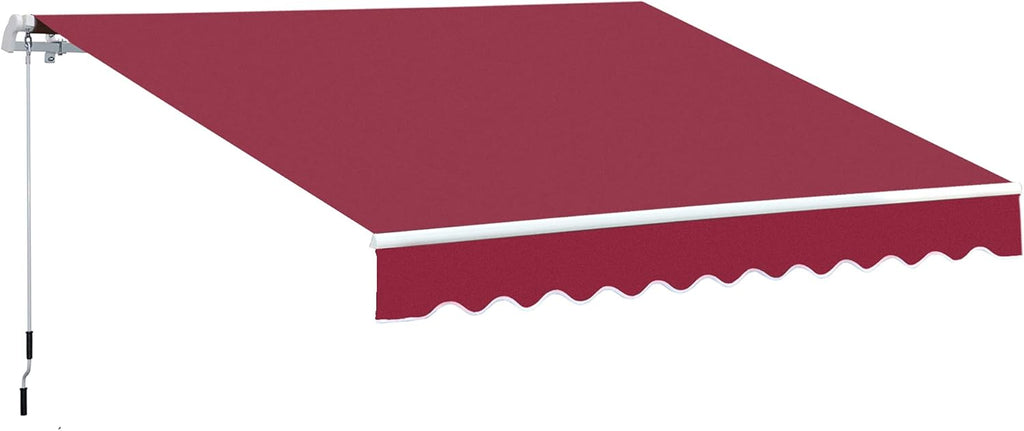 Light Grey Retractable Patio Awning Canopy K4059