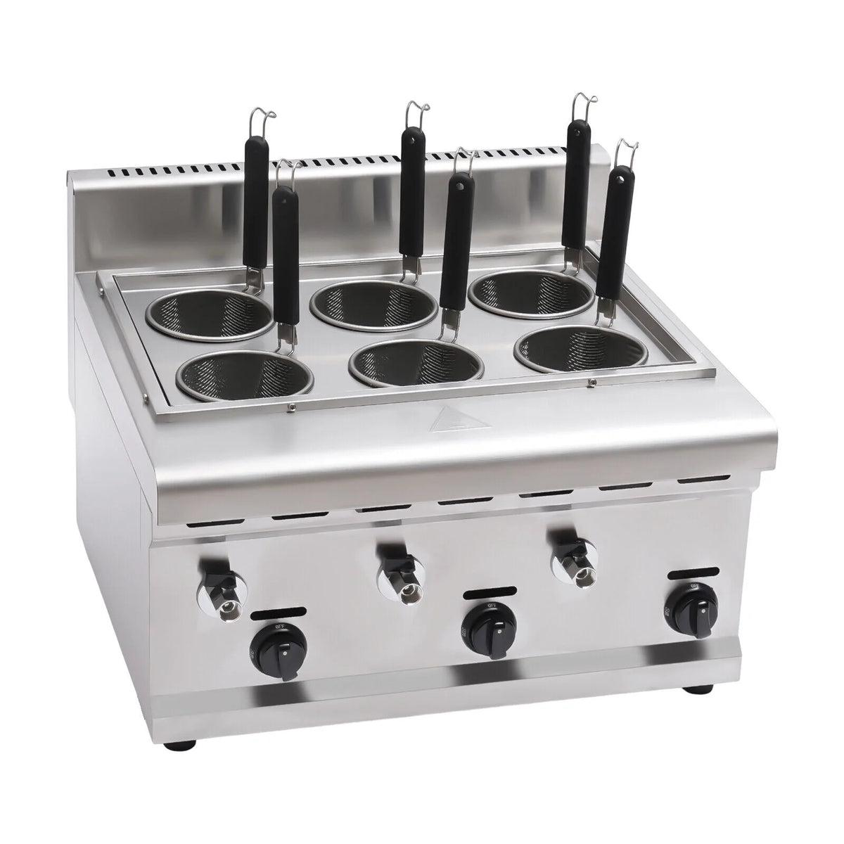 Commercial Pasta Cooker 6 Pots Stainless Noodle Boiler Machine B957001