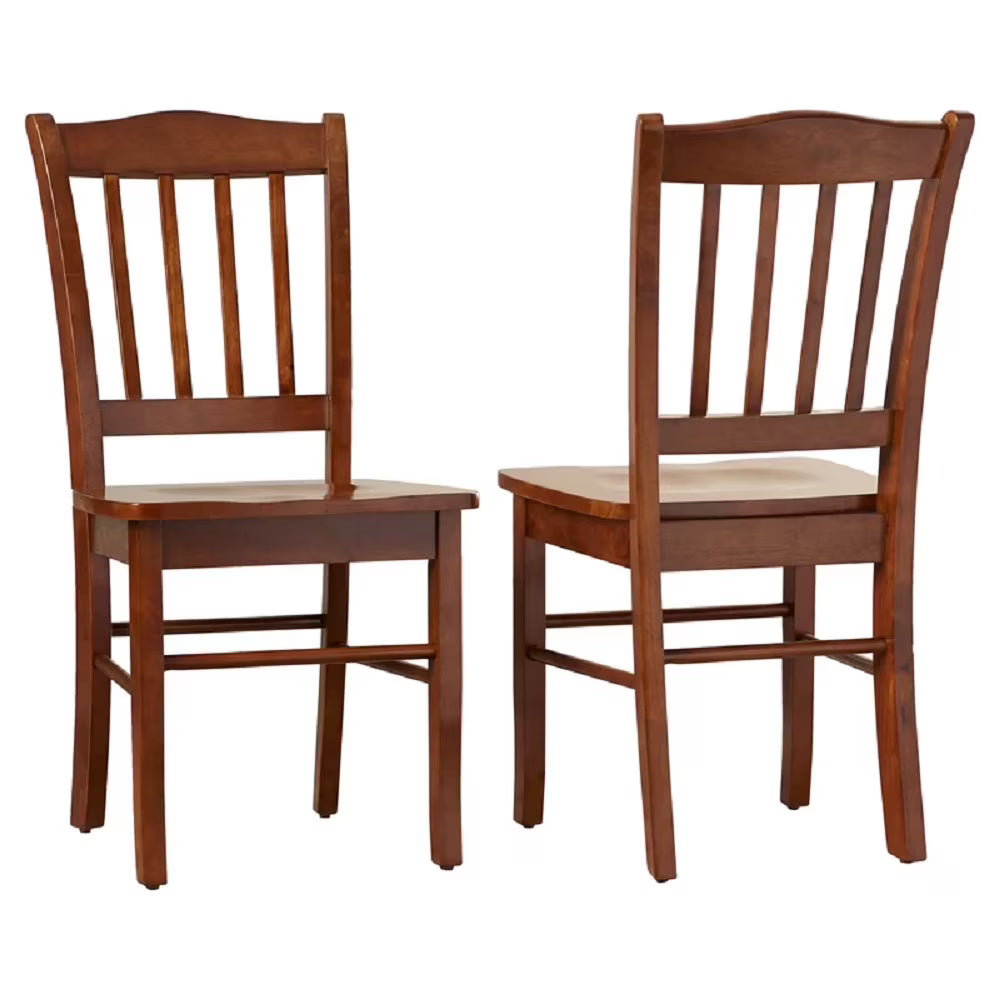 Walnut Wood Dining Side Chairs Set of 2 T930