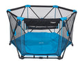 Portable 6 Panel Play Pen Playard with Carry Case 53 W x 30 H (Blue) S16646