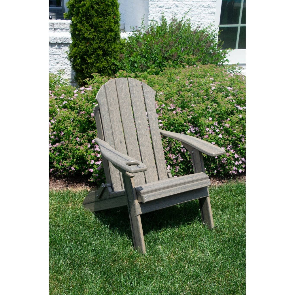 Weathered Wood Folding Adirondack Chair R33200